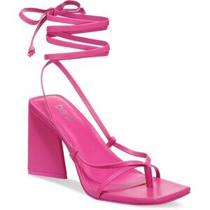 Bar III Womens Faux Leather Strappy Pumps